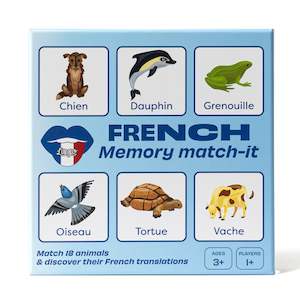 Lingo French Animals Memory Match-It Game