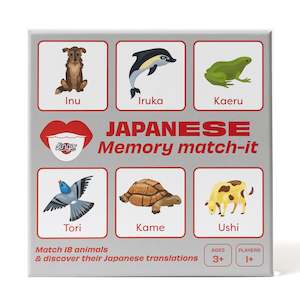 Lingo Japanese Animals Memory Match-It Game