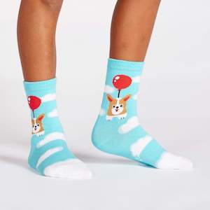 Pup Pup & Away - Junior Crew Socks Ages 7-10 - Sock It To Me