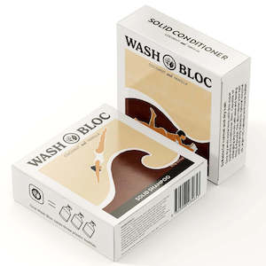 Wash Bloc Solid Coconut & Vanilla Shampoo/Conditioner Block