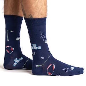 Life In The Fast LAN - Men's Crew Socks - Sock It To Me