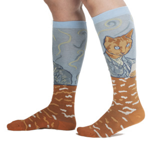 Wholesale trade: Cat Van Gogh - Women's Knee High Socks - Sock It To Me