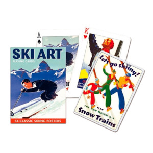 Wholesale trade: Piatnik Ski Art Playing Cards