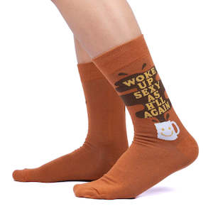 Woke Up Sexy As H*ll Again - Men's Crew Socks - Sock It To Me