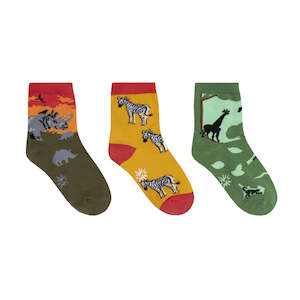 Wholesale trade: Rhino-Corn Kids Crew Socks Pack of 3 - Sock It To Me