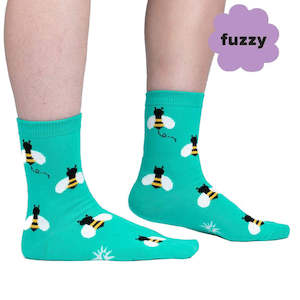 Bee Happy - Women's Crew Socks - Sock It To Me