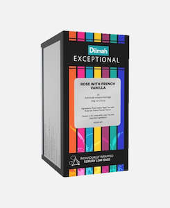 Dilmah Exceptional Real Leaf Tea - Rose & French Vanilla x 50