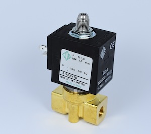 ODE 3 Way Solenoid 1/8 inch Fittings Base