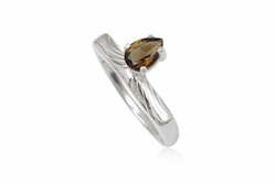 Smoky Quartz Sterling Silver Ring