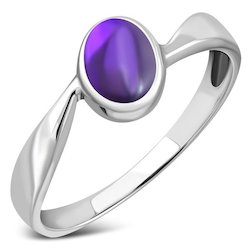 Amethyst Sterling Silver Ring