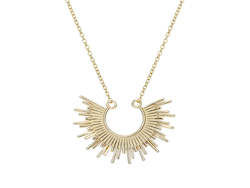 Gold Plated Sterling Silver Sunrise Necklace