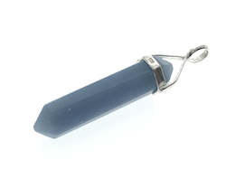 Jewellery: Crystal Angelite Double Terminated Sterling Silver Pendant