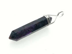 Jewellery: Crystal Chariote Double Terminated Sterling Silver Pendant