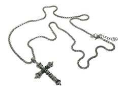 Jewellery: Stainless Steel Cross Pendant Necklace