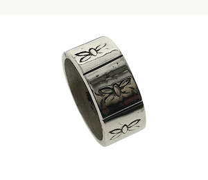 Butterfly Sterling Silver Band