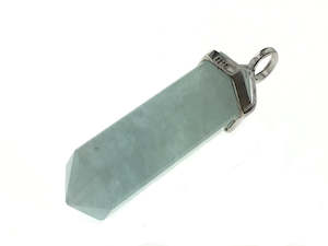 Jewellery: Crystal Aquamarine Double Terminated Pendant