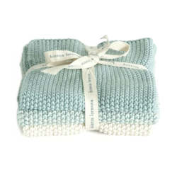 Duck Egg Blue Face Cloths (set of 3)- Bianca Lorenne