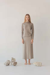 Rolled Neck Silk-Cashmere Jumper