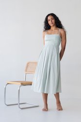 Clothing: Picnic Fit and Flare Dress in Ice Blue