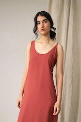 Maxi Dress with Asymmetrical Straps