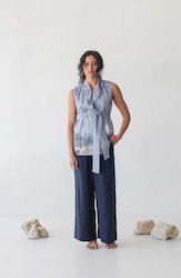 Clothing: Wrap Vest - Mountain Print