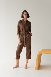 Organic Cotton Button-up Jumpsuit