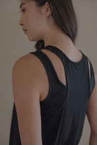 Clothing: Cloud Scoop Tank in Black