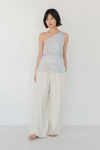 Clothing: Toga Top - Watercolour Plaid