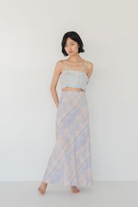 Slip Skirt - Watercolour Plaid