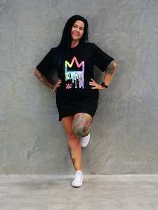 Dripping Rainbow O/S tee Dress