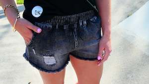 Stretch Denim Shorts