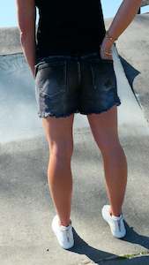 Clothing: Stretch Denim Longer Shorts