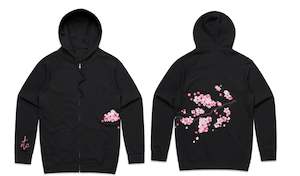 ETC Cherry Blossom Custom Zip Hoodie