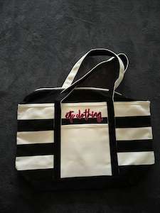 Faulty etc print beach tote