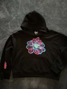 Size XL Floral neon hoodie