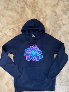 Clothing: Size L neon flower hoodie