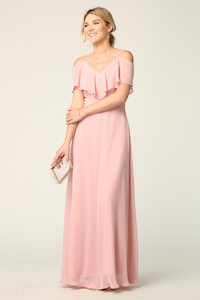 Floaty Off Shoulder WAT3623 Blush