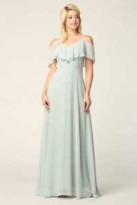 Womenswear: Floaty Off Shoulder WAT3623 Sage