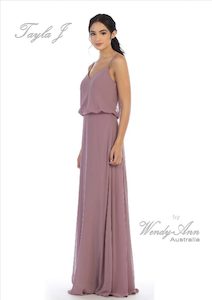 Spag Strap Drape Top WAT8133 Mauve