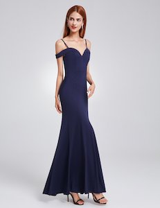 Womenswear: Off shoulder stretch EFEP07017 Navy