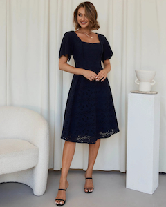 Arcadia Midi dress – Navy