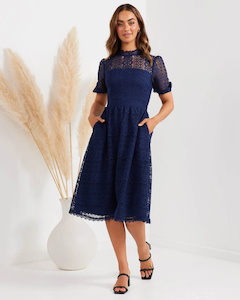 Sandra dress – Navy