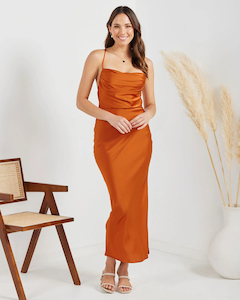 Diane Dress – Rust