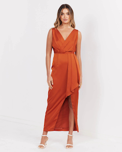 Goddess Dress – Rust