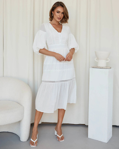 Womenswear: Emmalee dress – White