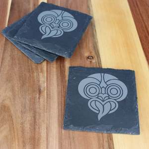 Laser engraving: Engraved Slate Coasters