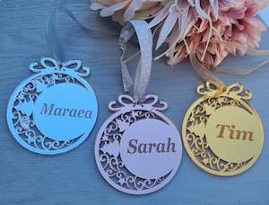 Personalised Christmas Ornaments - Mirror