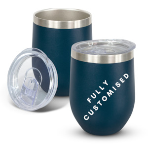 Laser engraving: Fully Customised Stainless Steel Navy Tumbler - Powder Coated - Vacuum Insulated