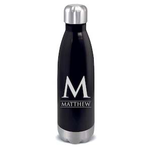 Stainless Steel Bottle Personalised with Name and Monogram