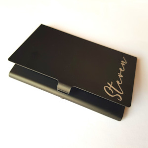 Laser engraving: Card Holder Personalised with Name